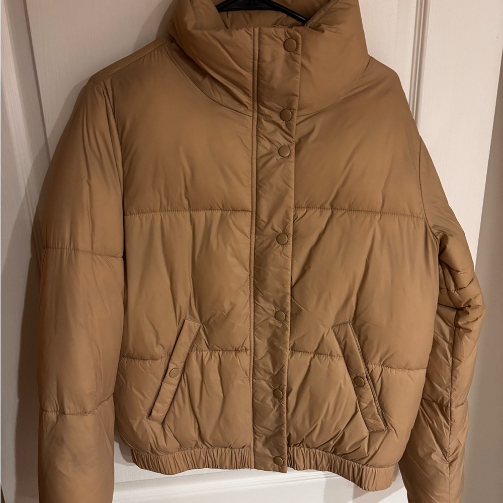 Garage Tan Puffer Jacket ♡